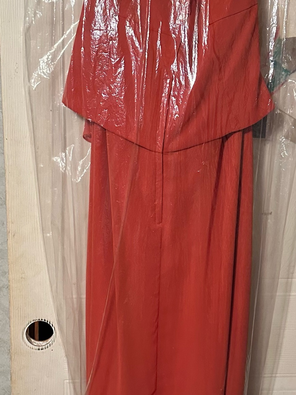 Women’s Red Strapless Evening Dress
